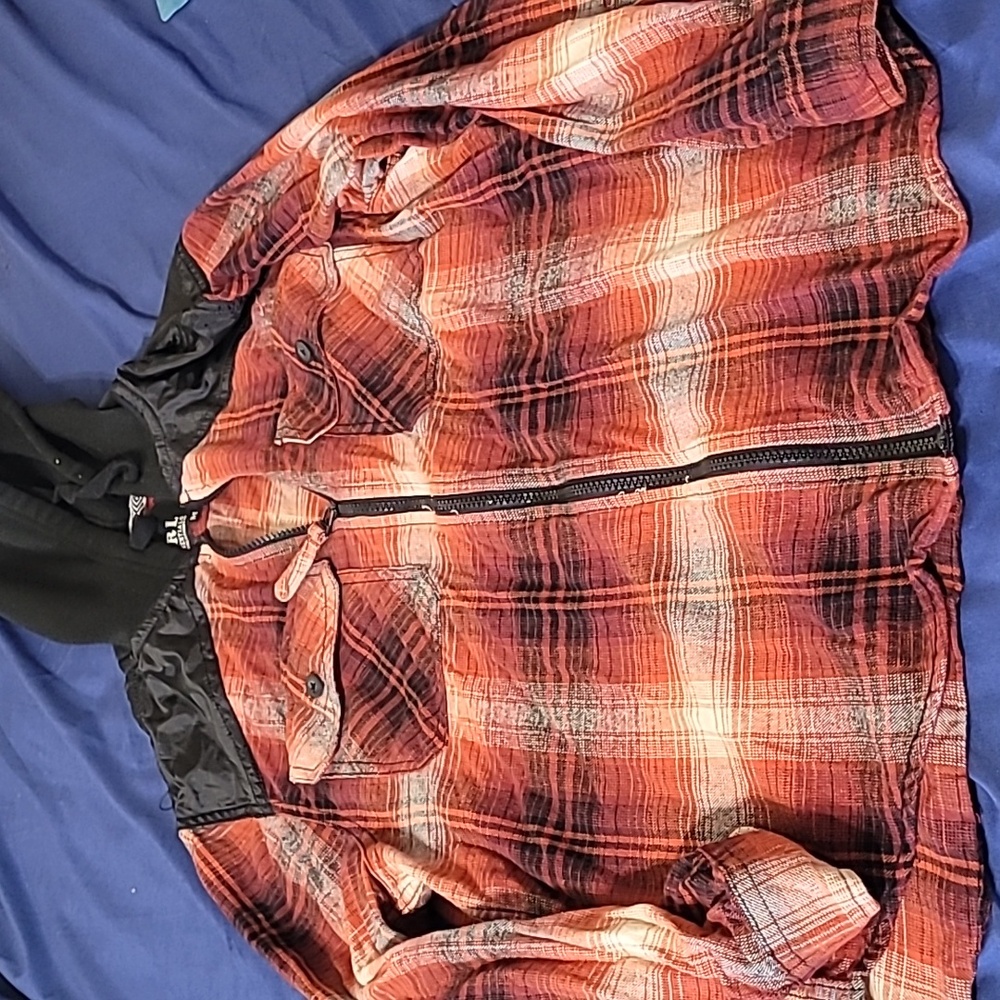 Flannel hoodie